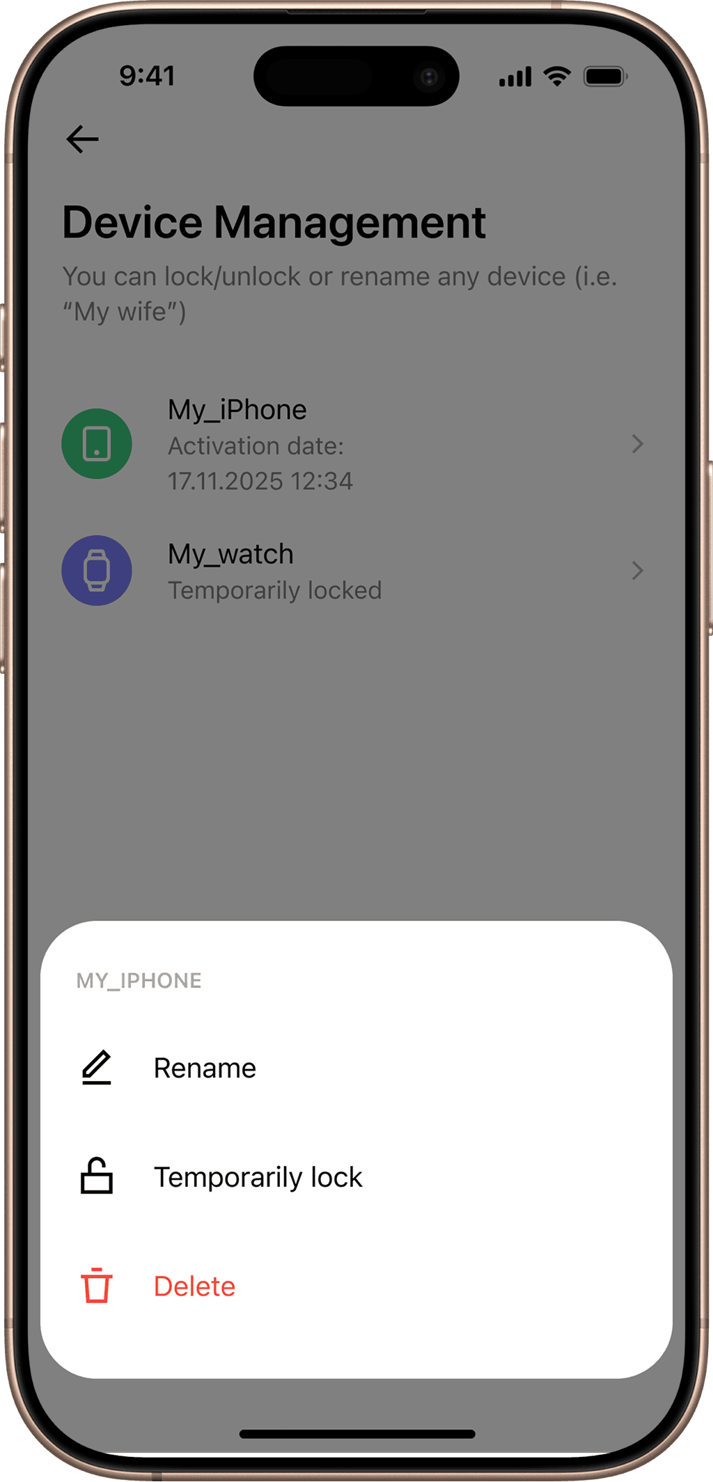 Mobile app