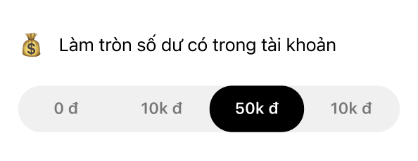 Làm tròn số dư vào cuối ngày