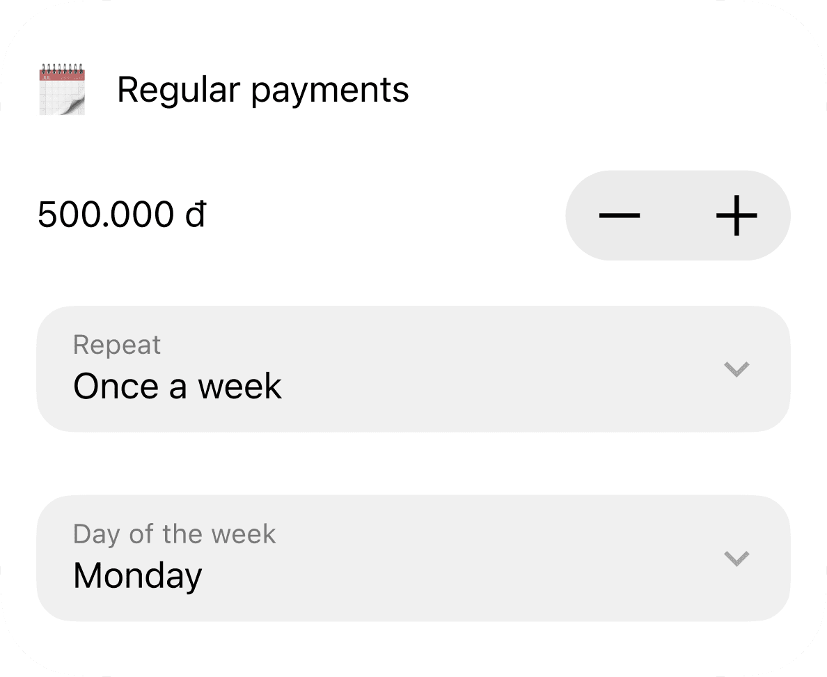 Scheduled Savings Transfer